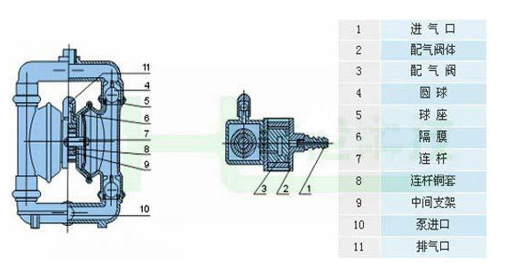 隔膜泵膜片安裝圖