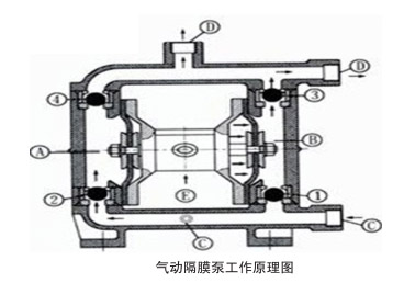 工程塑料隔膜泵工作原理圖片